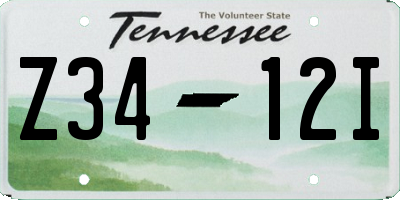 TN license plate Z3412I