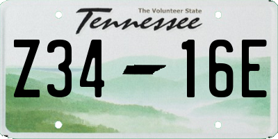 TN license plate Z3416E