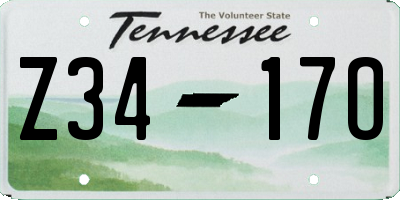 TN license plate Z3417O
