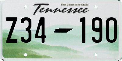 TN license plate Z3419O