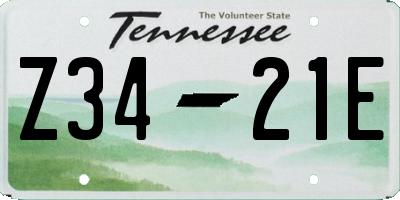 TN license plate Z3421E