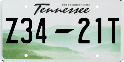 TN license plate Z3421T