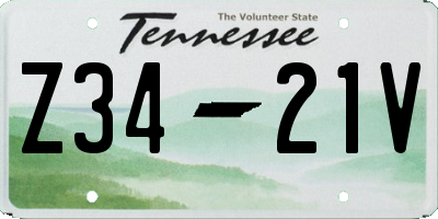 TN license plate Z3421V