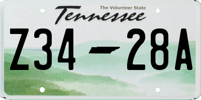 TN license plate Z3428A