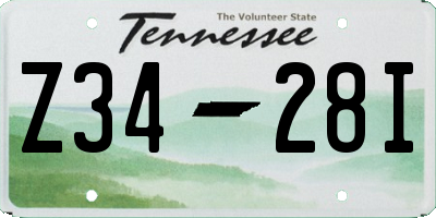 TN license plate Z3428I