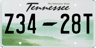 TN license plate Z3428T