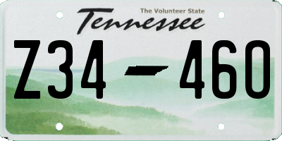 TN license plate Z3446O