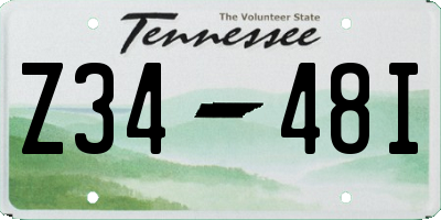 TN license plate Z3448I