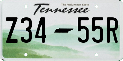 TN license plate Z3455R