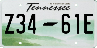 TN license plate Z3461E