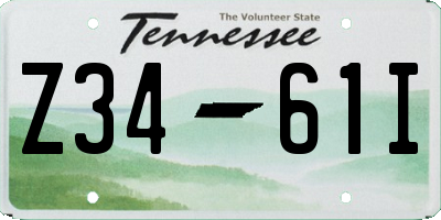 TN license plate Z3461I