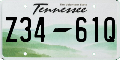 TN license plate Z3461Q