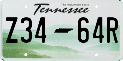 TN license plate Z3464R