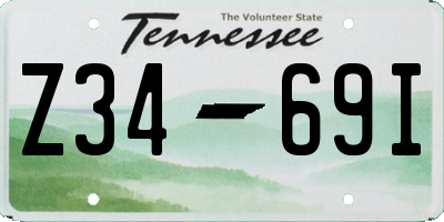 TN license plate Z3469I