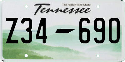TN license plate Z3469O