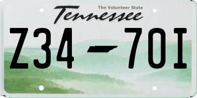 TN license plate Z3470I