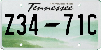 TN license plate Z3471C