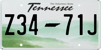 TN license plate Z3471J
