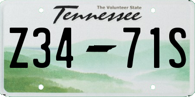 TN license plate Z3471S