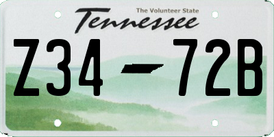 TN license plate Z3472B