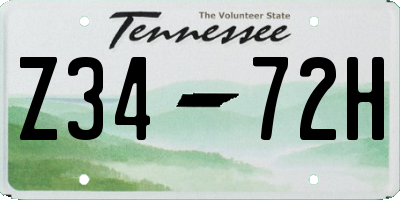 TN license plate Z3472H