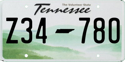 TN license plate Z3478O