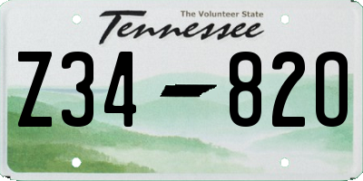 TN license plate Z3482O