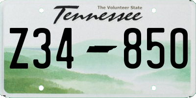 TN license plate Z3485O