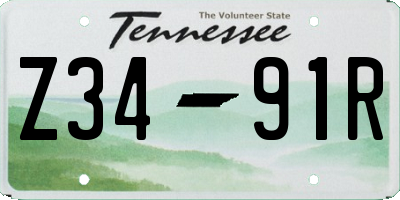 TN license plate Z3491R
