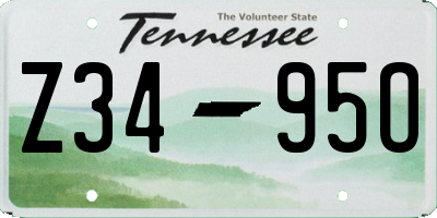 TN license plate Z3495O