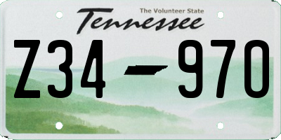 TN license plate Z3497O