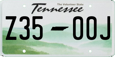 TN license plate Z3500J