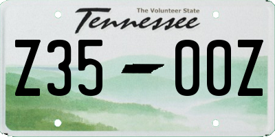 TN license plate Z3500Z