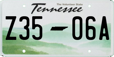 TN license plate Z3506A
