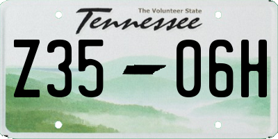 TN license plate Z3506H