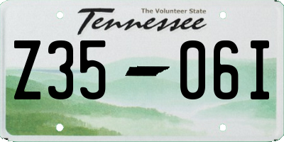 TN license plate Z3506I
