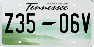 TN license plate Z3506V