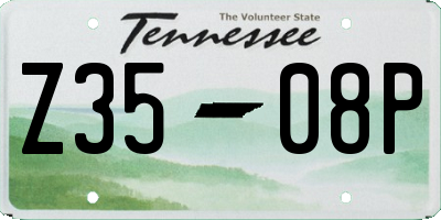 TN license plate Z3508P