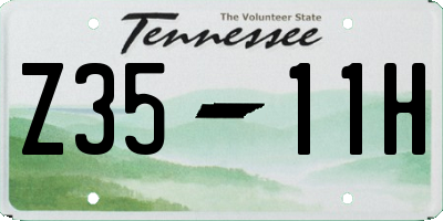 TN license plate Z3511H