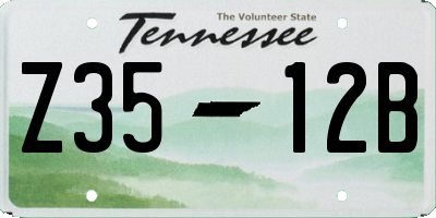 TN license plate Z3512B