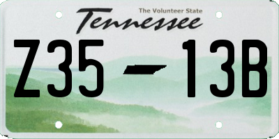 TN license plate Z3513B