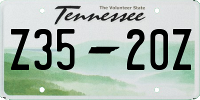 TN license plate Z3520Z