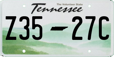 TN license plate Z3527C