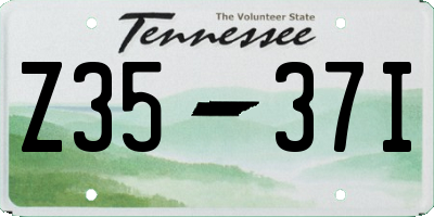 TN license plate Z3537I
