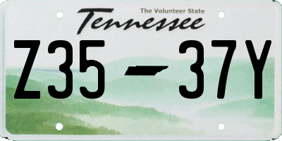 TN license plate Z3537Y