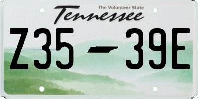 TN license plate Z3539E