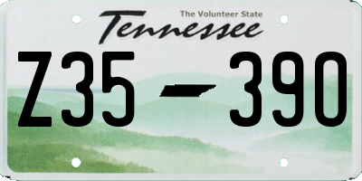 TN license plate Z3539O