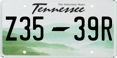 TN license plate Z3539R