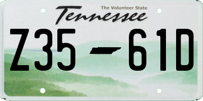 TN license plate Z3561D