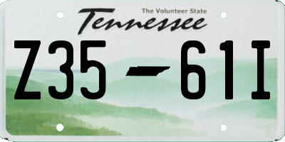 TN license plate Z3561I